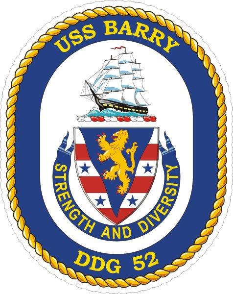 USS Barry DDG-52 Emblem Decal