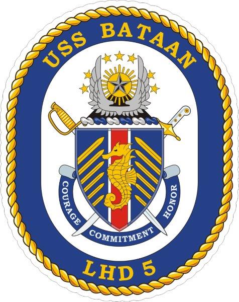 USS Bataan LHD-5 Emblem Decal