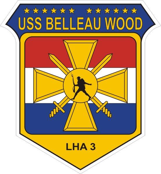 USS Belleau Wood LHA-3 Emblem Decal