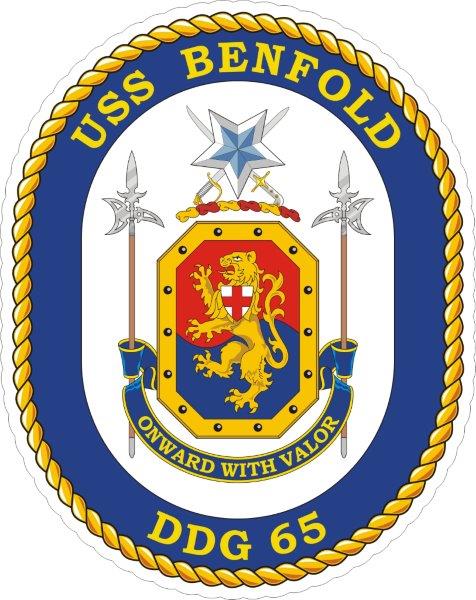 USS Benfold DDG-65 Emblem Decal