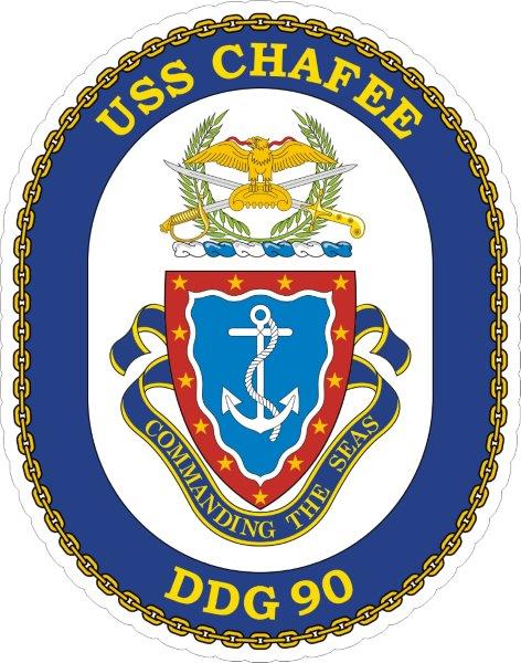 USS Chafee DDG-90 Emblem Decal