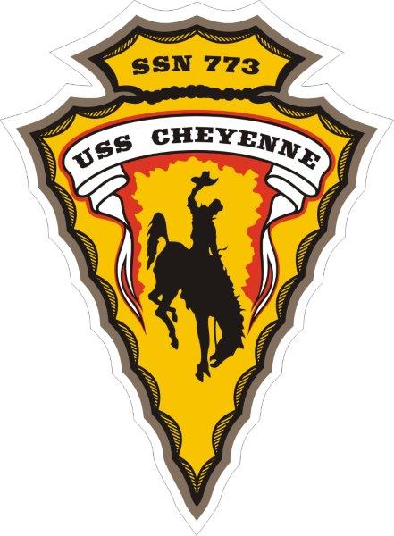 USS Cheyenne SSN-773 Emblem Decal