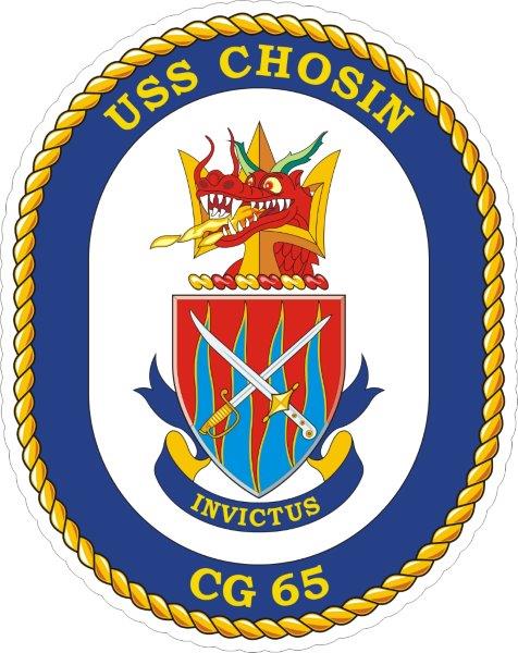 USS Chosin CG-65 Emblem Decal