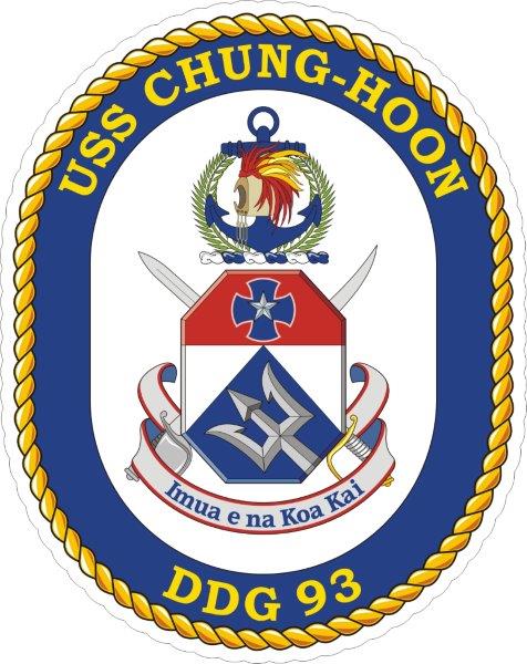 USS Chung Hoon DDG-93 Emblem Decal