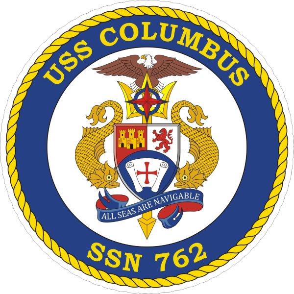USS Columbus SSN-762 Emblem Decal