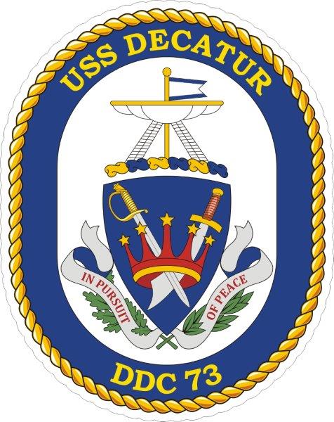 USS Decatur DDG-73 Emblem Decal