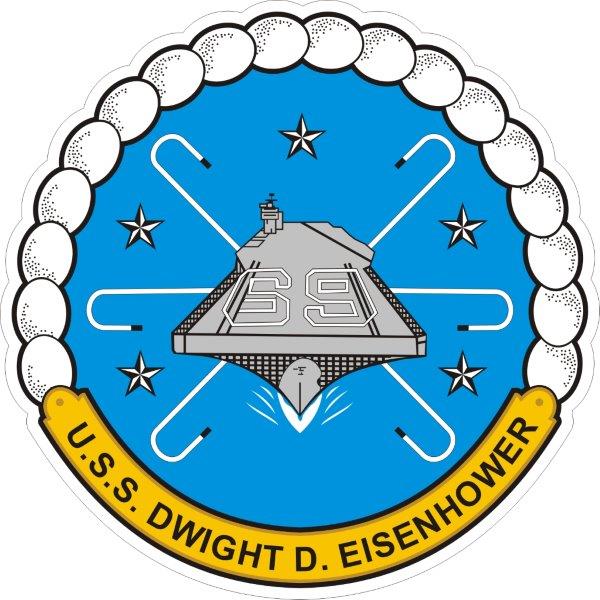 USS Dwight D Eisenhower CVN-69 Emblem Decal