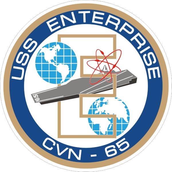 USS Enterprise CVN-65 Emblem Decal