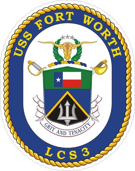 USS Fort Worth LCS-3 Emblem  Decal