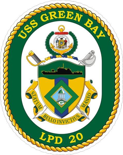 USS Green Bay LPD-20 Emblem Decal
