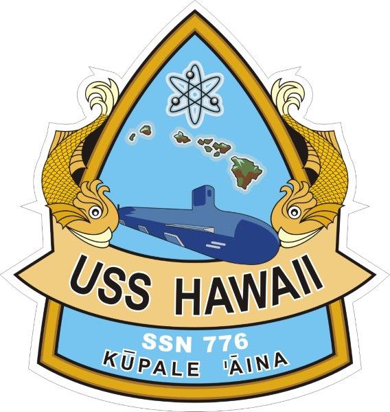 USS Hawaii SSN-776 Emblem Decal