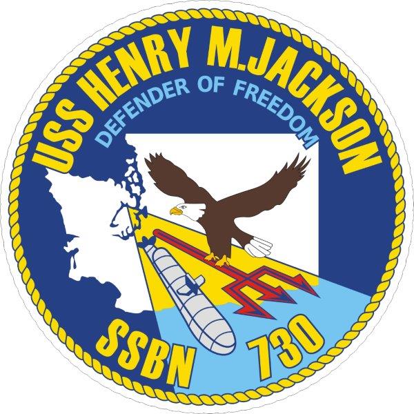 USS Henry M Jackson SSBN-730 Emblem Decal