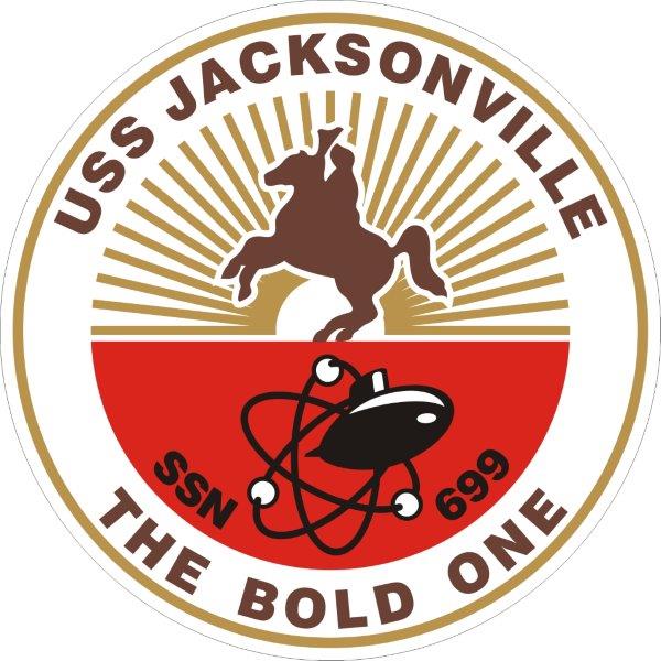 USS Jacksonville SSN-699 Emblem Decal