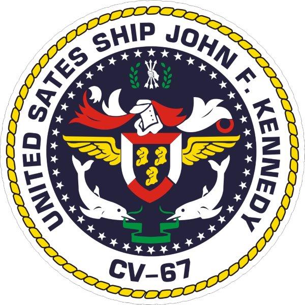 USS John F Kennedy CV-67 Emblem Decal