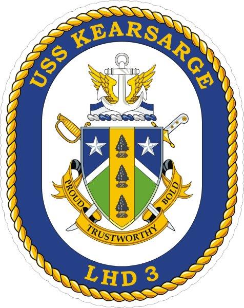 USS Kearsarge LHD-3 Emblem Decal