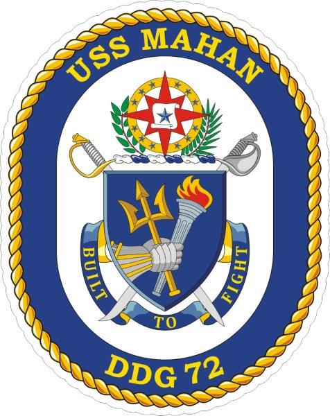 USS Mahan DDG-72 Emblem Decal