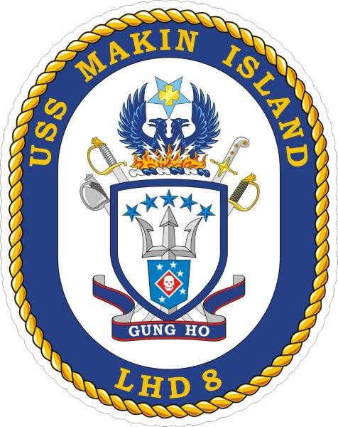 USS Makin Island LHD-8 Emblem Decal