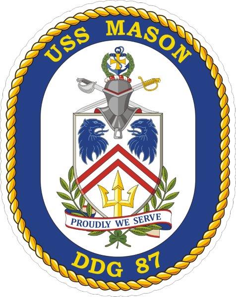 USS Mason DDG-87 Emblem Decal