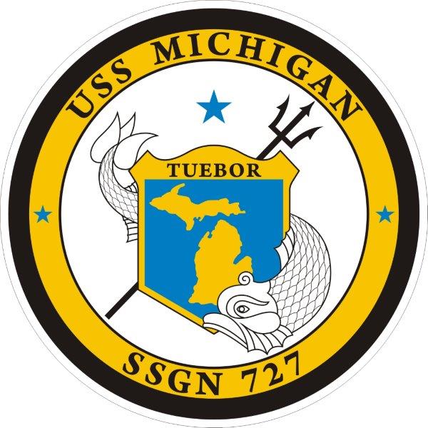 USS Michigan SSGN-727 Emblem Decal
