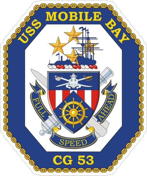 USS Mobile Bay CG-53 Emblem Decal