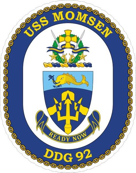 USS Momsen DDG-92 Emblem  Decal