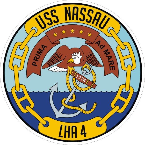 USS Nassau LHA-4 Emblem Decal