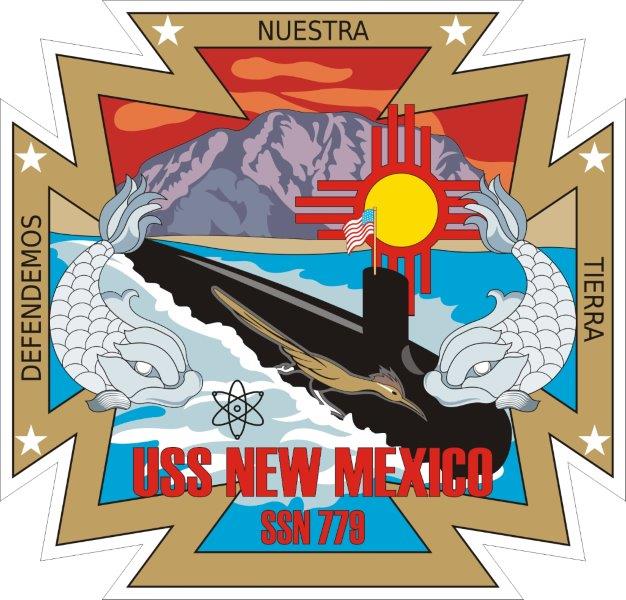 USS New Mexico SSN-779 Emblem Decal