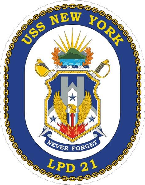 USS New york LPD-21 Emblem Decal