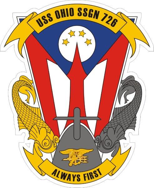 USS Ohio SSGN-726 Emblem2 Decal