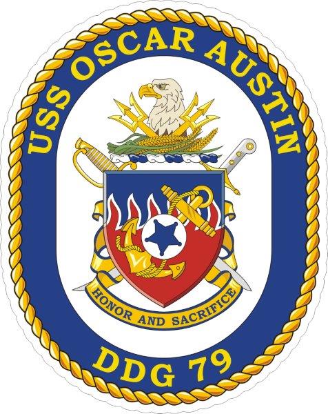 USS Oscar Austin DDG-79 Emblem Decal