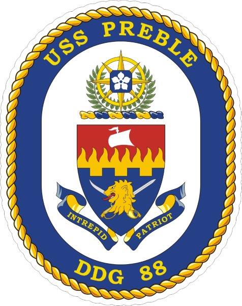 USS Preble DDG-88 Emblem Decal