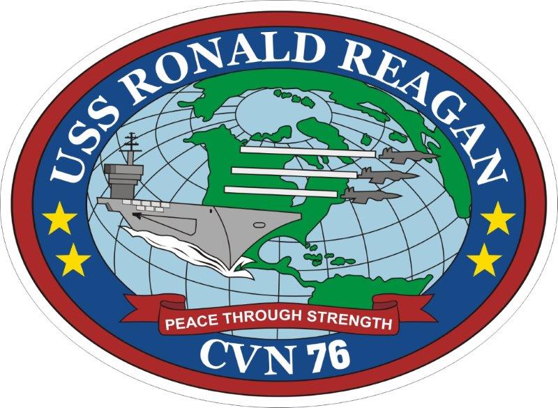 USS Ronald Reagan CVN-76 Emblem Decal