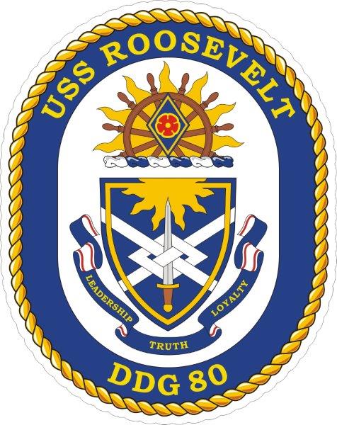USS Roosevelt DDG-80 Emblem Decal