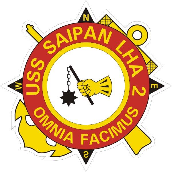 USS Saipan LHA-2 Emblem Decal