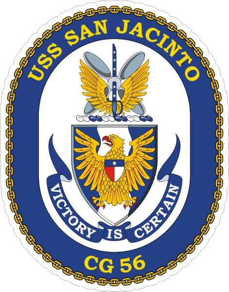 USS San Jacinto CG-56 Emblem Decal