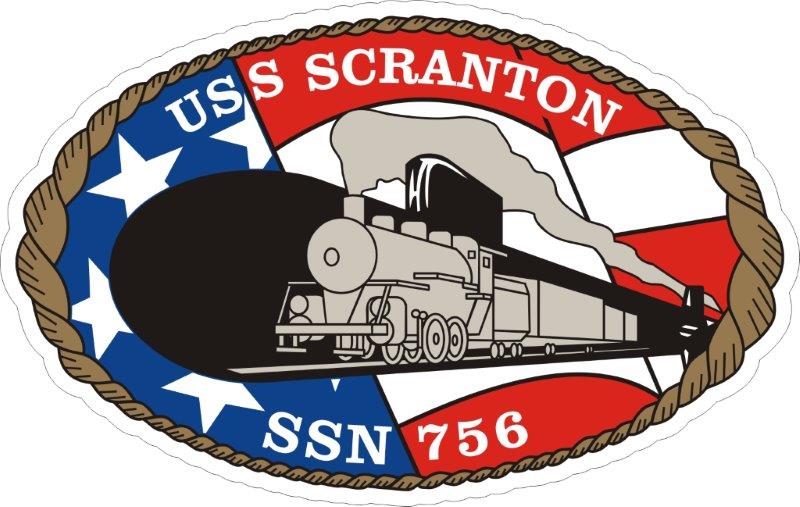 USS Scranton SSN-756 Emblem Decal