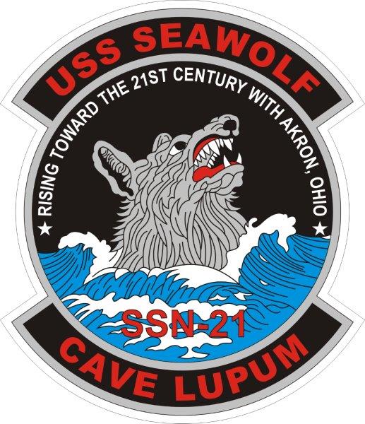 USS Seawolf SSN-21 Emblem Decal