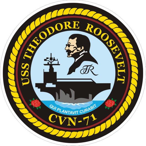USS Theodore Roosevelt CVN-71 Emblem Decal