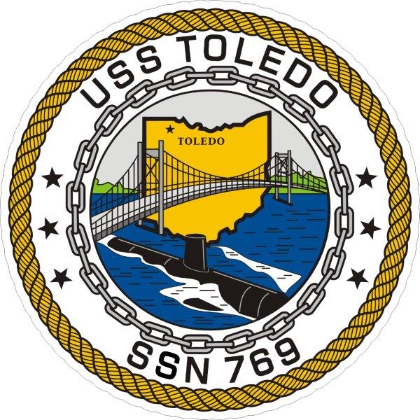 USS Toledo SSN-769 Emblem Decal
