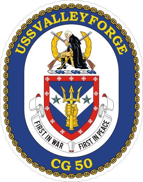 USS Valley Forge CG-50 Emblem Decal
