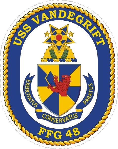 USS Vandegrift FFG-48 Emblem Decal