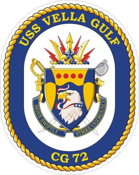 USS Vella Gulf CG-72 Emblem Decal