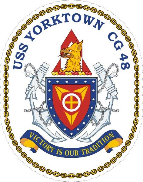 USS Yorktown CG-48 Emblem Decal