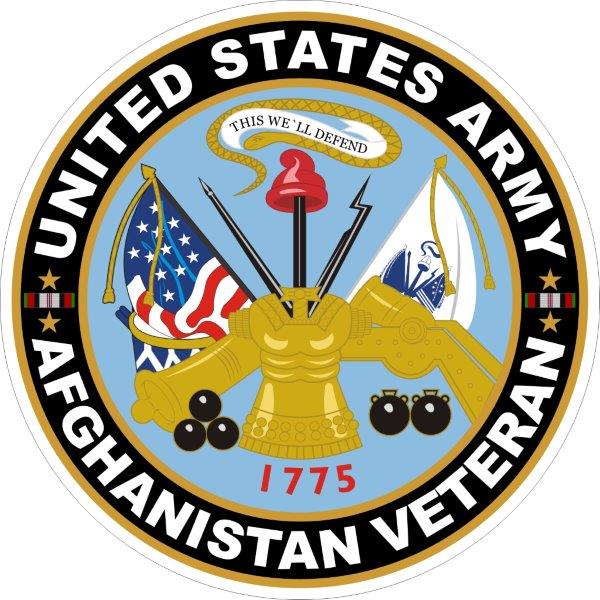 US Army Afghanistan Veteran Decal