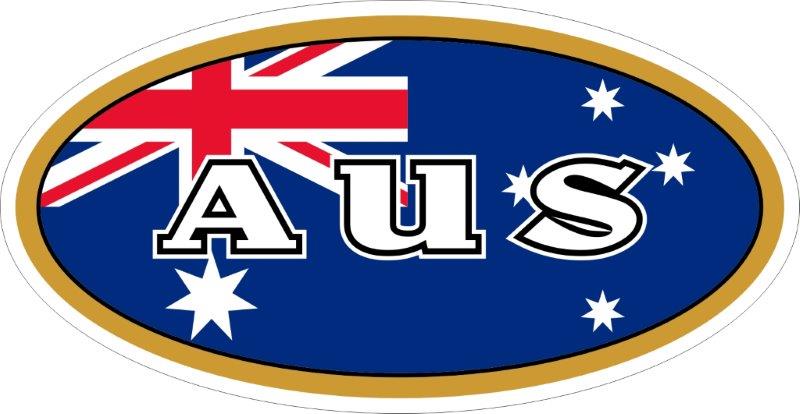 Australia AUS Code Decal