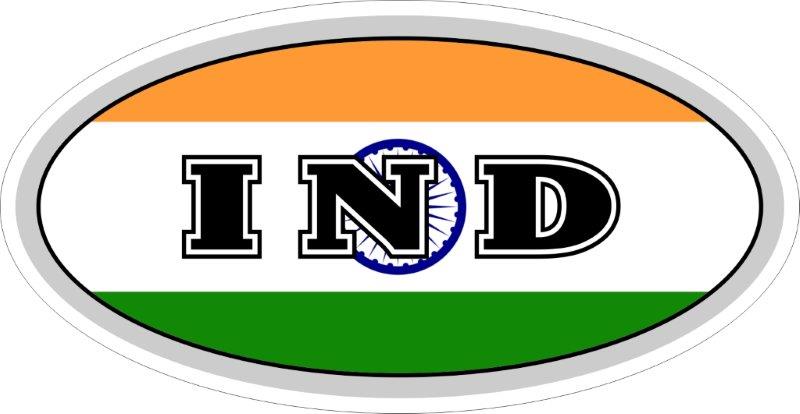 India IND Code Decal