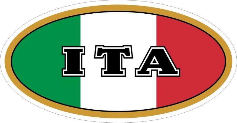 Italy ITA Code Decal