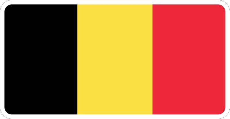 Belgium Flag Decal