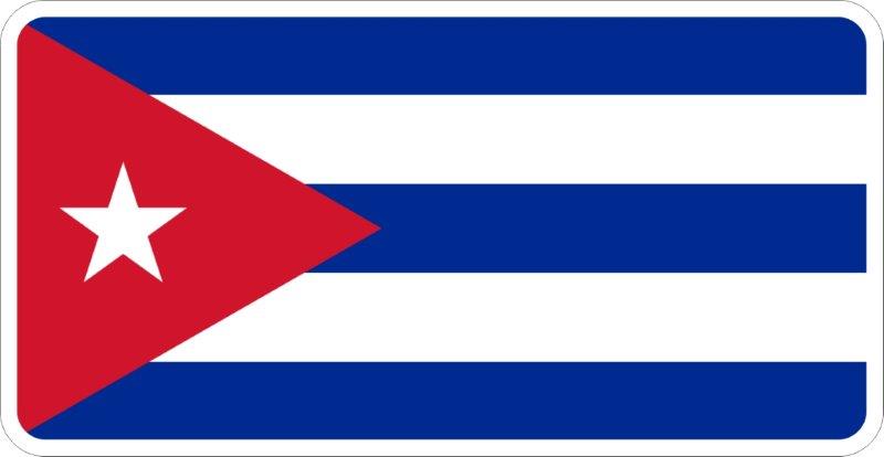Cuba Flag Decal