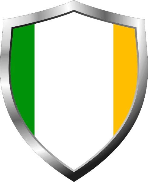 Ireland Flag Shield Decal